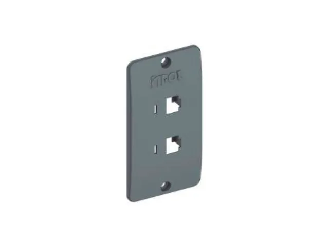 Tampa 2 RJ45 para Condulete Inpol nas cores cinza, branca, preta — MAXX Elétrica Solar, Teresina-PI
